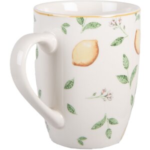 Clayre & Eef Tasse 350ml Blanc Jaune