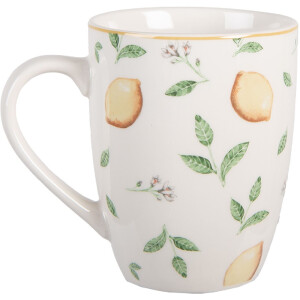 Clayre & Eef Tasse 350ml Blanc Jaune