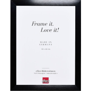 Cadre Photo Effect Alu Profil S3 Noir & Argent Verre Optionnel
