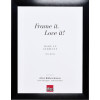 Cadre Photo Effect Alu Profil S3 Noir & Argent Verre Optionnel