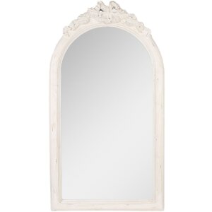 Clayre & Eef 52S326 Miroir mural 50x4x92 cm Blanc