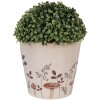 Pot de fleurs Clayre & Eef Beige Marron 21x20 cm