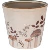 Pot de fleurs Clayre & Eef Beige Marron 21x20 cm