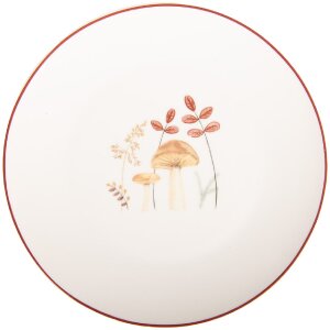 Clayre & Eef LFJDP Petite Assiette Beige-Brun 20x2 cm