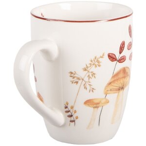 Clayre & Eef LFJMU Tasse 350 ml Beige et Marron