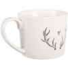 Clayre & Eef NWVMU Tasse 12x8x7 cm Blanc Gris 275ml