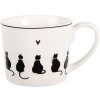 Clayre & Eef Tasse 12x8x7 cm / 275 ml Noir Blanc