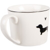 Mug Clayre & Eef PWSMU0002 275ml Porcelaine Blanc Noir
