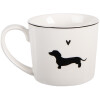 Mug Clayre & Eef PWSMU0002 275ml Porcelaine Blanc Noir
