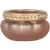 Clayre & Eef 6GL5212 Bougeoir Rose Gold Ø 6x4 cm