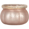 Clayre & Eef Bougeoir en Verre Rose 9x6 cm
