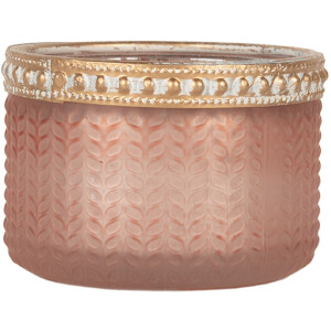 Clayre & Eef Bougeoir Rose Ø 7x4 cm