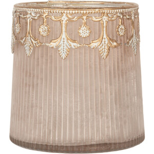 Clayre & Eef 6GL5224 Bougeoir Verre Ø 10 cm