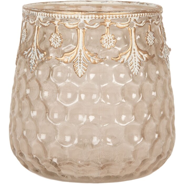 Clayre & Eef Bougeoir Ø 10 cm Rose