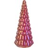 Clayre & Eef Arbre de Noël Décoratif Rose 11x26 cm