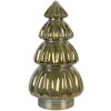 Clayre & Eef Sapin de Noël Verre Ø 15x27 cm