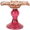 Clayre & Eef Bougeoir Verre Ø 14x11 cm Orange Rose