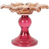 Clayre & Eef Bougeoir Verre Ø 14x11 cm Orange Rose