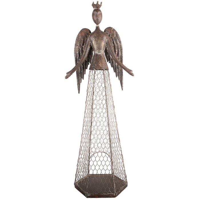 Clayre & Eef 5Y1360 Ange Décoratif 28x19x75 cm Marron-Beige