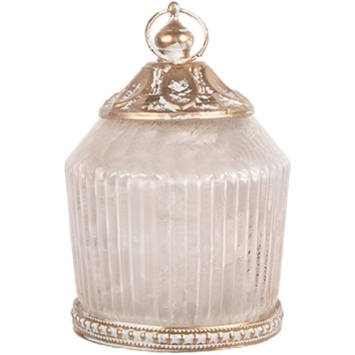 Clayre & Eef Décoration LED Ø 8x12 cm Rose