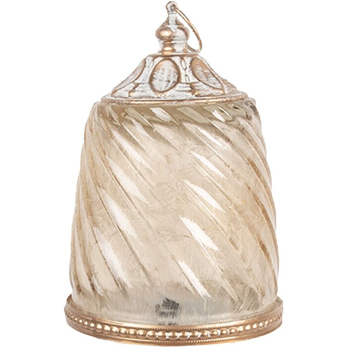 Clayre & Eef 6GL5217 Décoration LED Ø 9x14 cm Beige