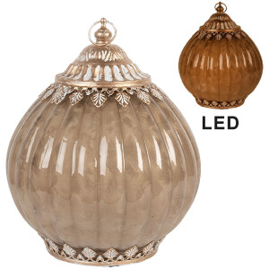 Décoration LED Verre Ø 15x19 cm Clayre...