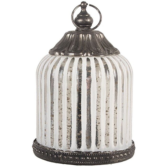 Clayre & Eef 6GL5228 Décoration LED Verre 8x12 cm