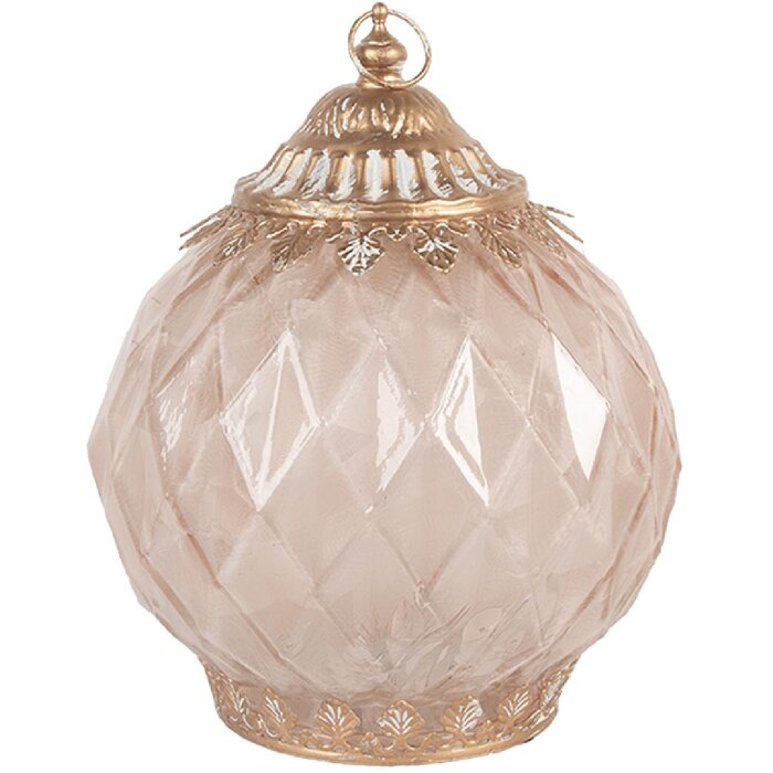 Clayre & Eef Décoration LED Verre 15x19 cm