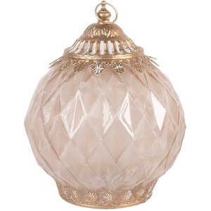 Clayre & Eef Décoration LED Verre 15x19 cm