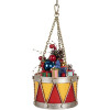 Clayre & Eef Décoration Tambour Ø 12x16/27 cm Jaune-Rouge
