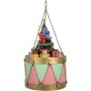 Décoration Tambour Rose Vert Clayre & Eef 6Y5867P Ø 21x34/43 cm