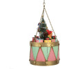 Décoration Tambour Rose Vert Clayre & Eef 6Y5867P Ø 21x34/43 cm