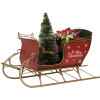 Clayre & Eef 6Y5870 Décoration Traîneau Rouge Doré 30x15x22 cm