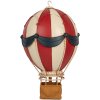 Décoration Montgolfière Ø 26x42 cm Rouge & Beige Clayre & Eef