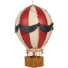 Décoration Montgolfière Ø 26x42 cm Rouge & Beige Clayre & Eef