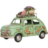 Clayre & Eef Voiture Décorative Verte 26x12x18 cm