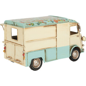 Décoration Foodtruck Beige Bleu Clayre & Eef 26x14x14 cm