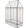 Serre Miniature Décorative Clayre & Eef 35x15x46 cm Noir Transparent