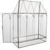 Serre Miniature Décorative Clayre & Eef 35x15x46 cm Noir Transparent