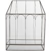 Serre Miniature Décorative Clayre & Eef 35x15x46 cm Noir Transparent