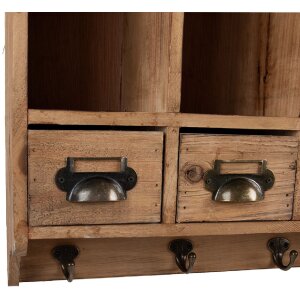 Armoire murale Clayre & Eef 5H0745 53x16x42 cm bois marron