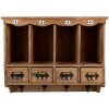 Armoire murale Clayre & Eef 5H0745 53x16x42 cm bois marron