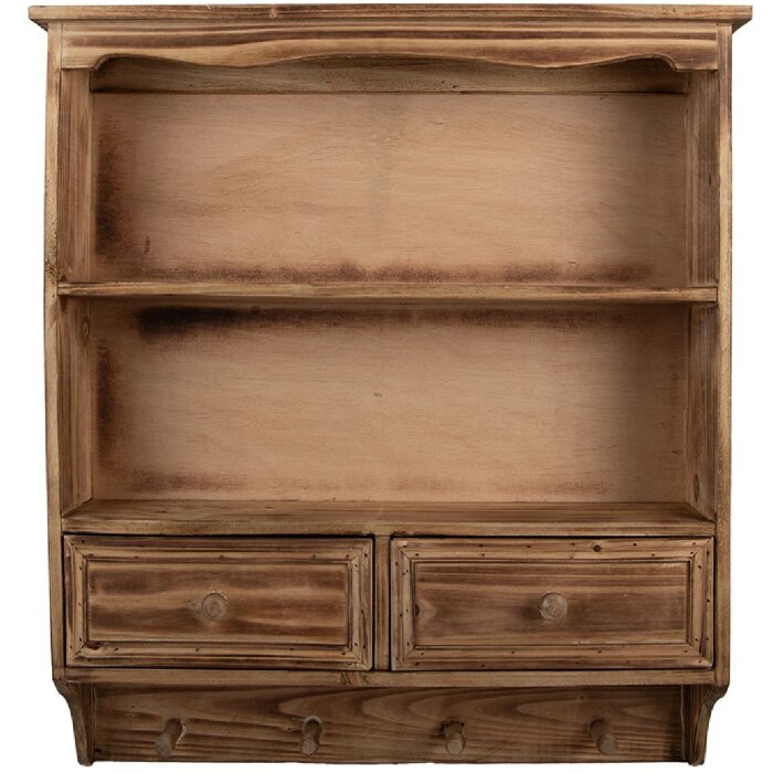 Clayre & Eef 5H0746 Armoire Murale 56x13x60 cm Bois Style Campagne