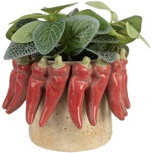 Pot de fleurs Clayre & Eef 6TE0579M Ø 17x13 cm...