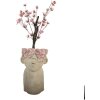 Clayre & Eef Pot de Fleur Terre Cuite Beige Rose 20x19x31 cm