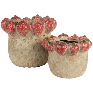 Pot de Fleurs Clayre & Eef Terrakotta Ø 15x11 cm