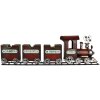 Décoration Train Vintage Clayre & Eef 95x19x28 cm