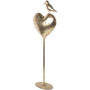 Clayre & Eef Coeur décoratif doré 24x11x68 cm