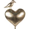 Clayre & Eef Coeur décoratif doré 24x11x68 cm