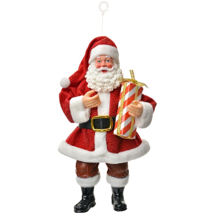 Clayre & Eef 66245 Décoration Suspendue Père Noël Rouge et Blanc